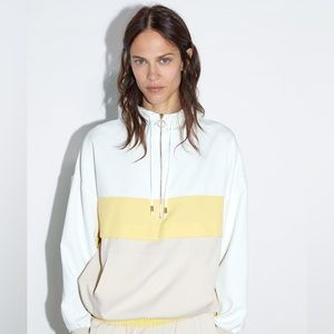 Zara Color Block Hoodie Size Small